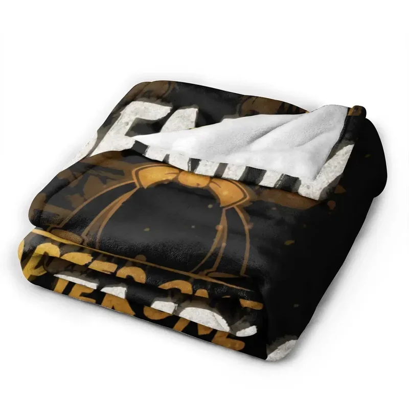 Bendy N Ink Machine All Season Fleece Blanket Throw Ultra Soft Flannel Blanket Digital Printed Premium Fluffy Microfiber Flee@0￥