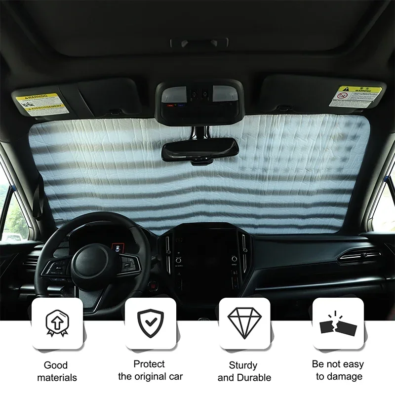 For Subaru WRX 2022+ Car Front Windshield Anti-UV Sun Shade Aluminum Foil Interior Accessories