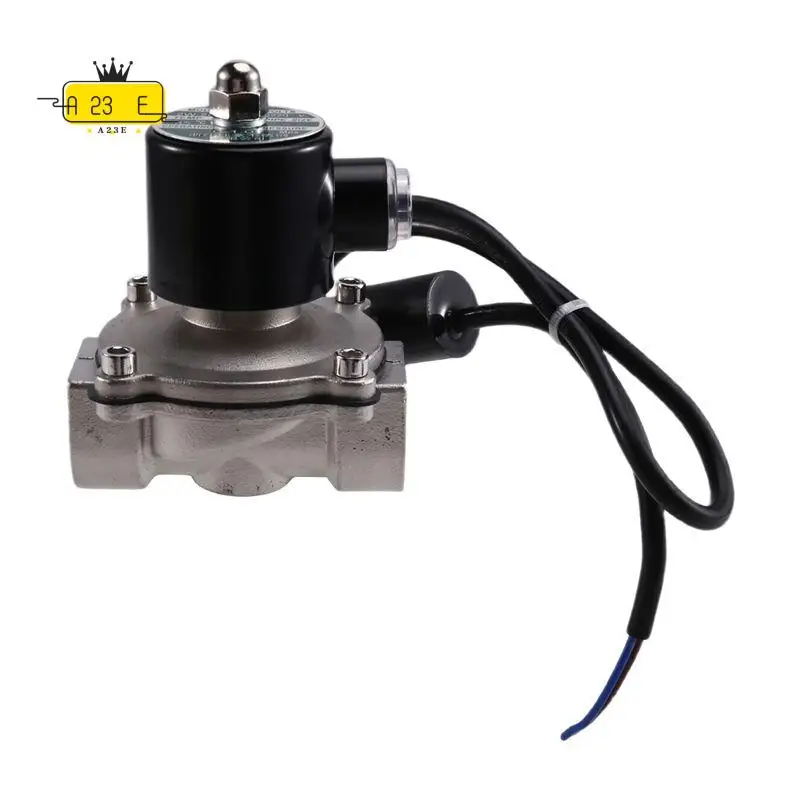 

A23E-DN25 304 Stainless Steel Water Pipe Solenoid Control Valve 220V Pipeline Normally Closed Water Valve 1 Inch