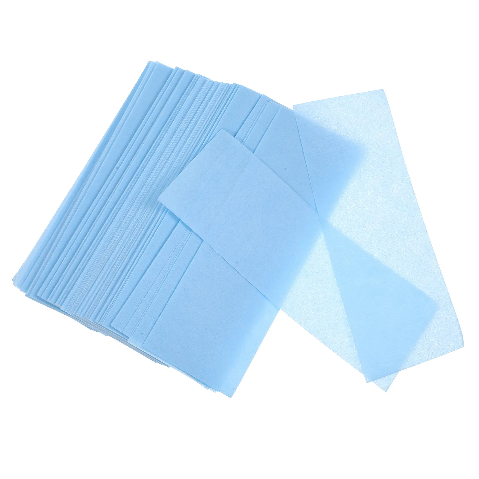 100Pcs Hair Removal Wax Strips Soft Wax Compatible Non-Stretch Non-Tear Body Face Waxing Strips for Women Facial Chin Eyebrow