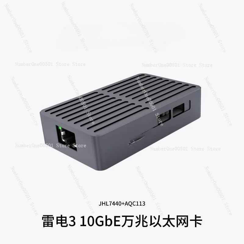 محول Thunderbolt 10G Ethernet - محول 10 جيجا بايت RJ45 LAN متوافق مع Thunderbolt 3/4/5 لأجهزة Mac وWindows