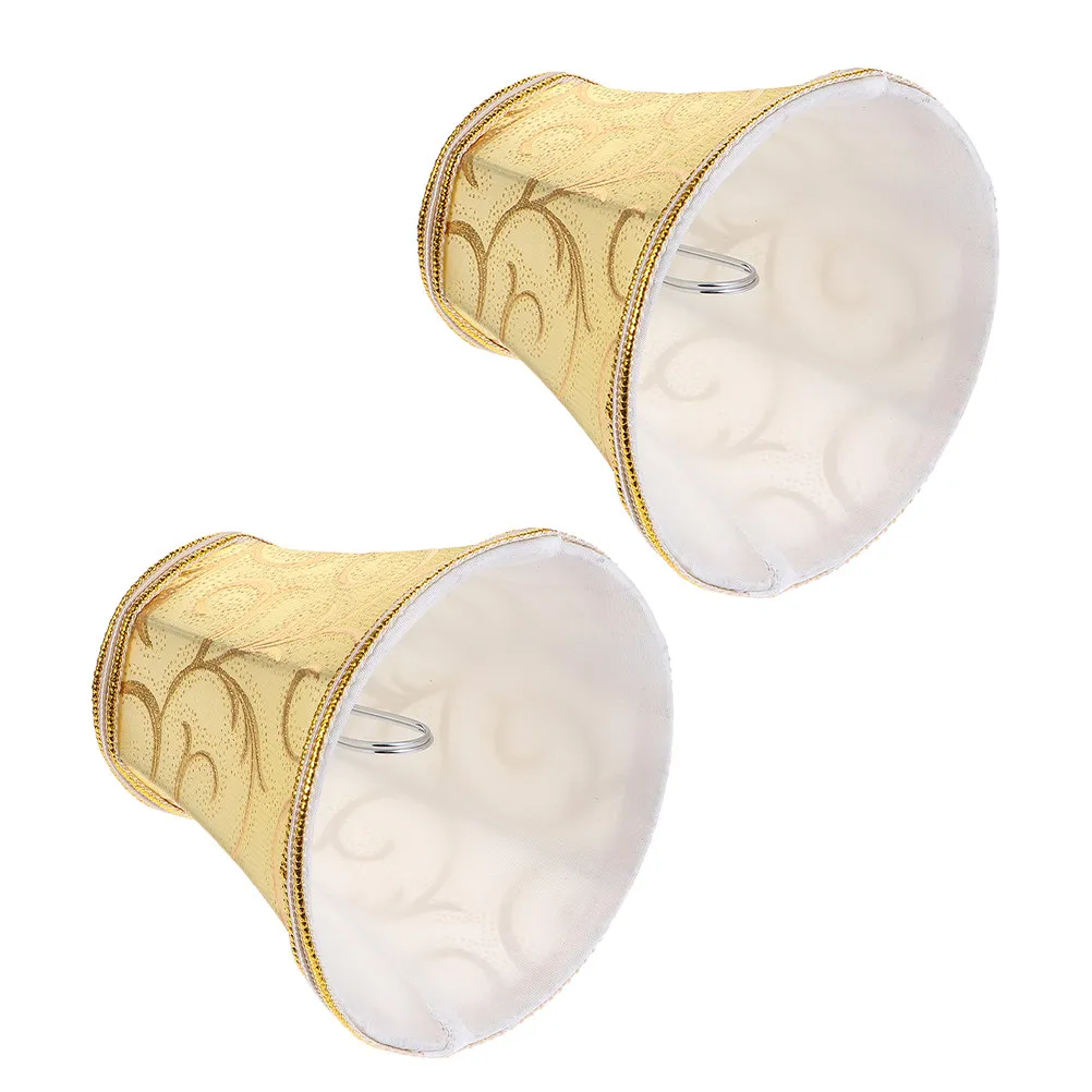 Fabric Lamp Shade Covers 2 Pack for Table Floor Lamps European Style Bedroom Living Room Decor