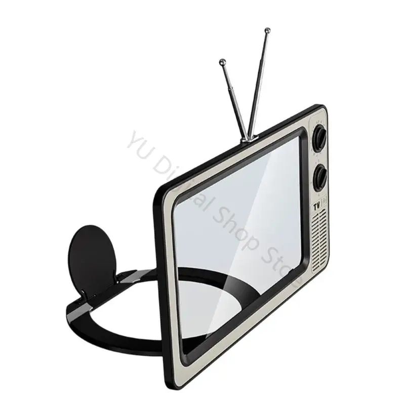 96BA 12-Zoll-Retro-TV-Telefon-Bildschirmlupenständer mit nicht blauem Licht, faltbare Designs für Heimkino und Videoansehen – Detail 2