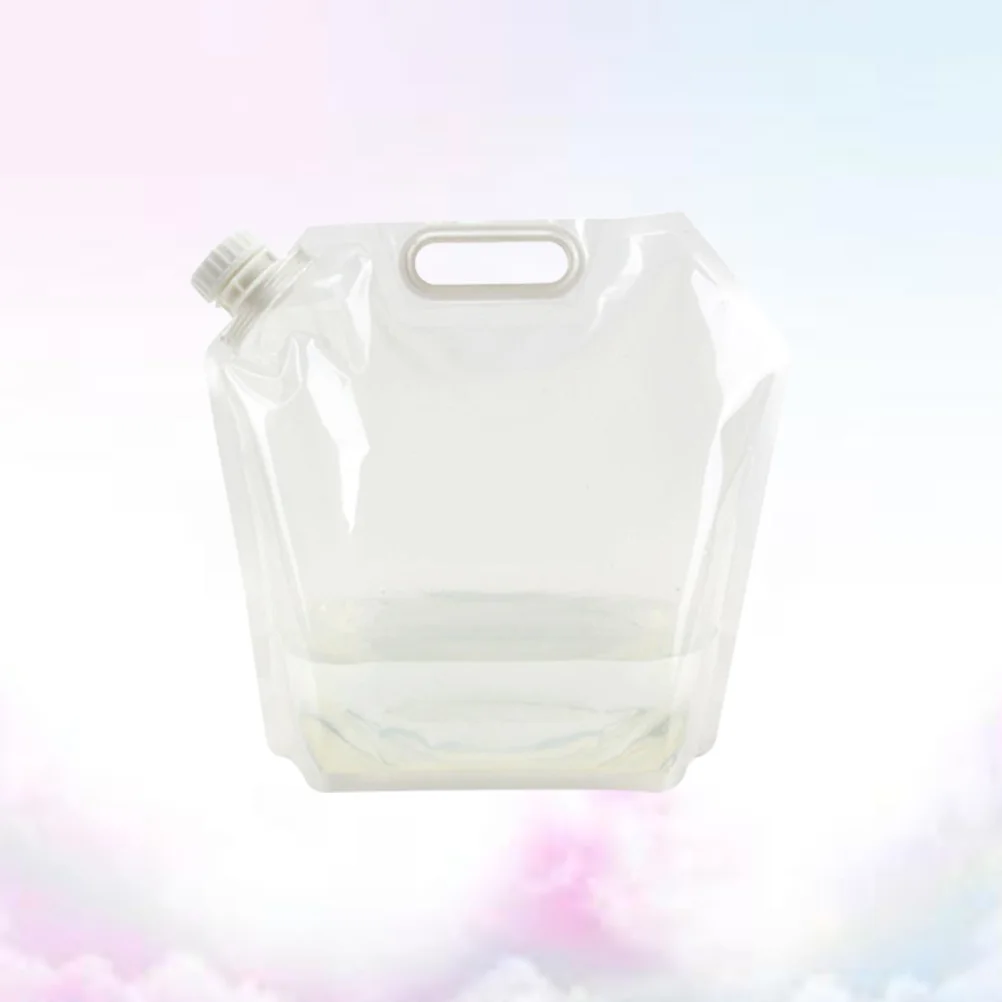 

4Pcs 5L Lightweight Foldable Bucket Water Storage Container Adjustable Outlet for Travel Camping Picnic Bbq Outdoor Activities
