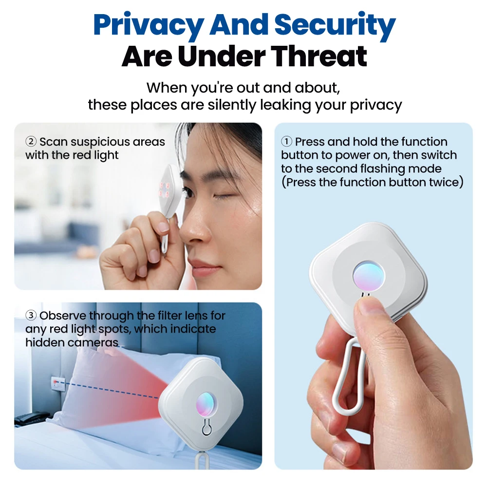 Infrared Camera Detector Intelligent Hidden Camera Signal Detector For Hotel Anti-Peeping Security Protection Candid Finder