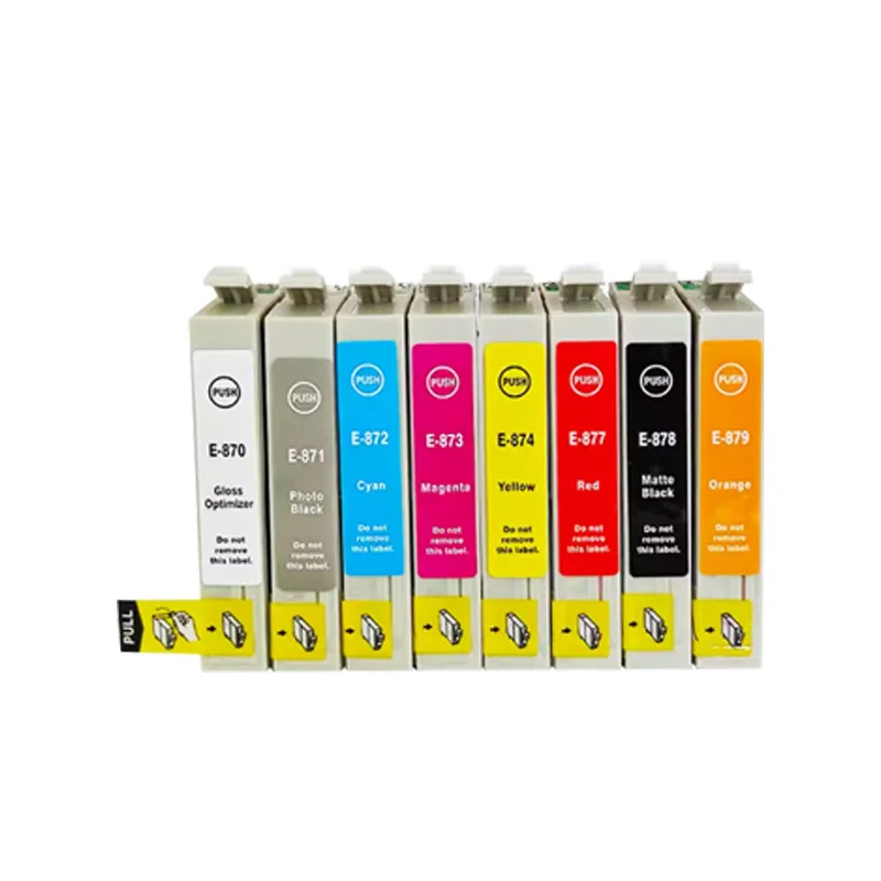 T0870 T0871 T0872 T0873 T0874 T0875 T0876 T0877 T0878 T0879  Ink Cartridges Compatible For Epson  R1900 1900 printer