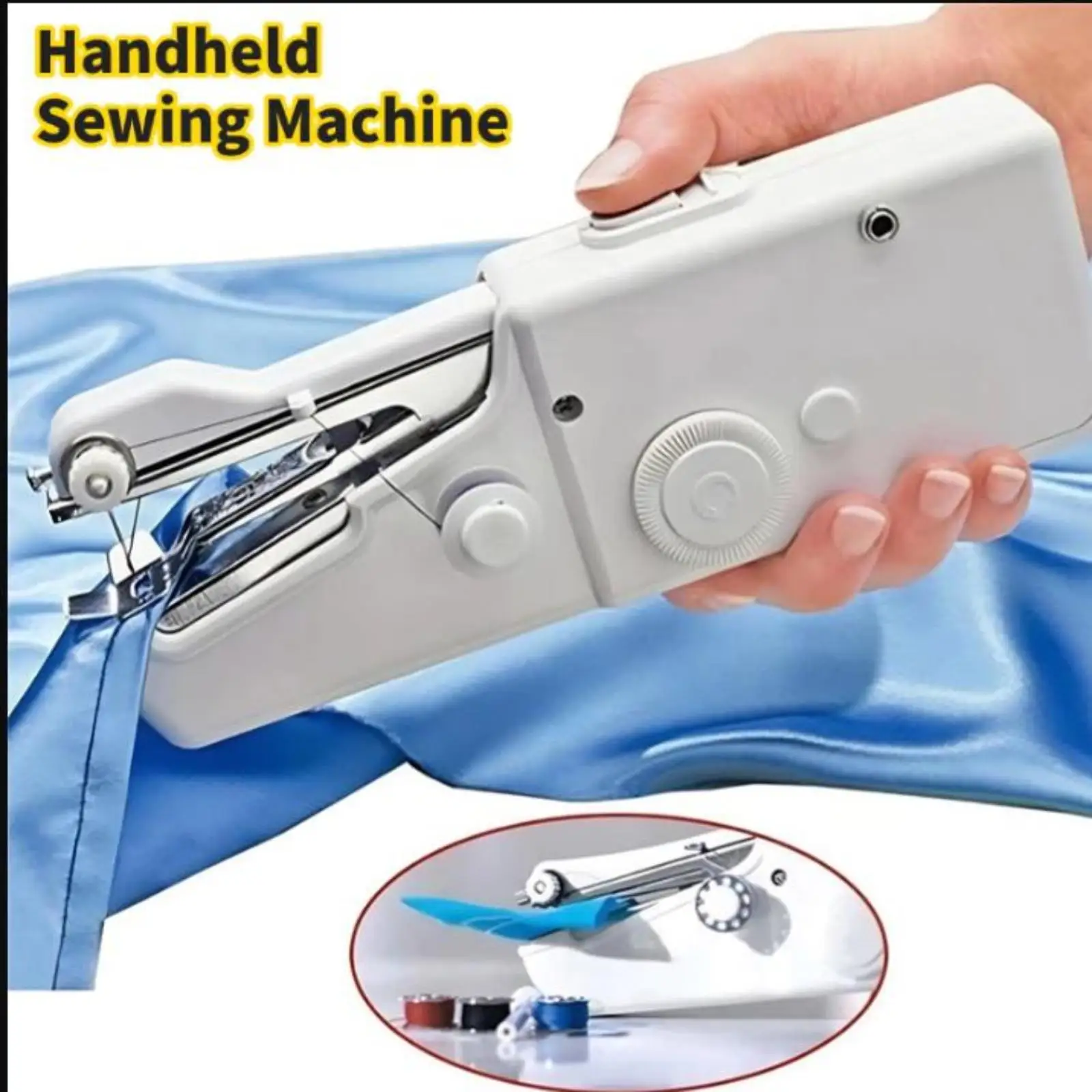 Máquina de Coser Eléctrica Portátil, Mini Máquina de Coser, Herramienta Práctica para Coser Ropa