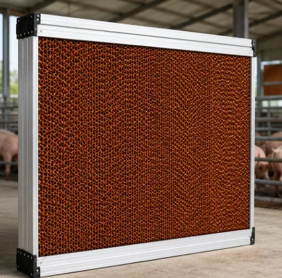 New HengYin HY-cooling High-Performance Aluminum Alloy & Galvanized Sheet Honeycomb Greenhouse Cooling Pad For Pig Poultry Farm