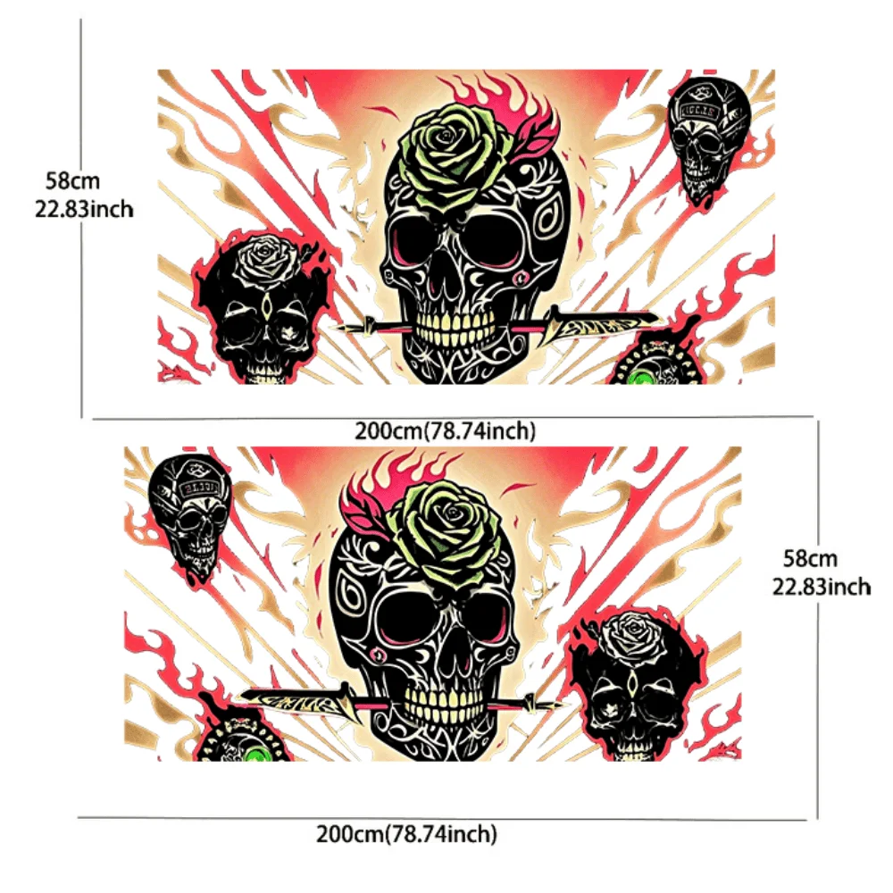 Personalized horror skull art design decal stickers car stickers full body decal decoration covering scratches protection car st
