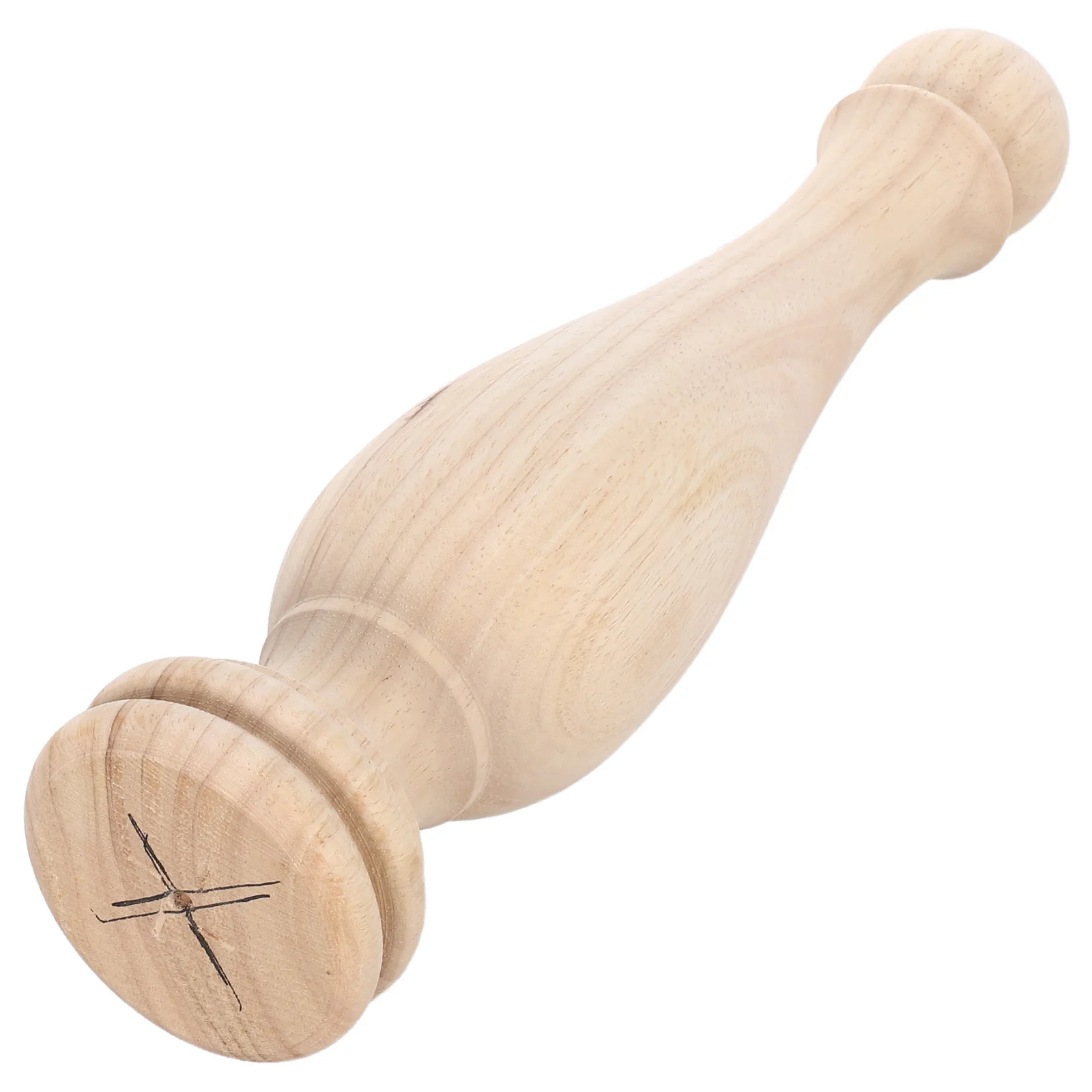 

European Solid Wood Decorative Finials 13" Tall X 3.14" Wide Unfinished Hand-Carved For Diy Bed Post Curtain Rod Flagpole