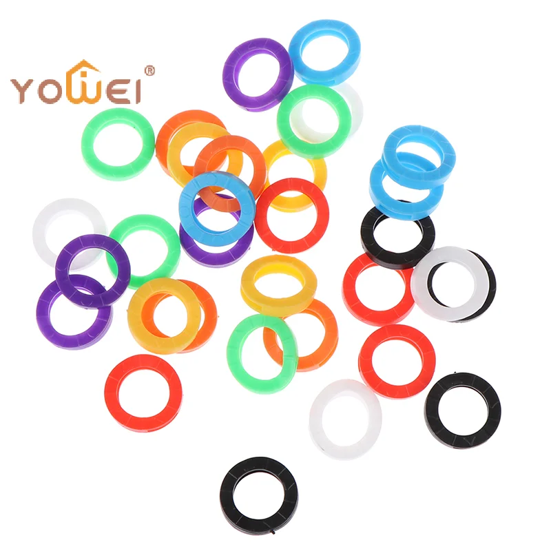 Latest32X Bright Colors Hollow Silicone Key Cap Covers Topper Keyring Gift