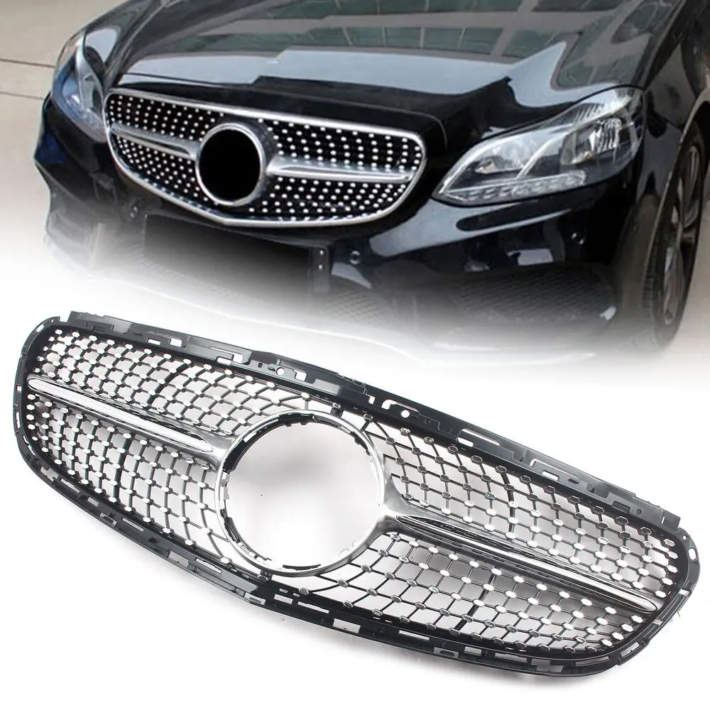 

Diamond Style Grille Front Bumper Grill For Mercedes-Benz W212 E-Class 2014-16