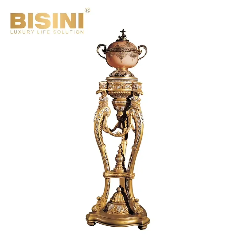 for Flower Bucket Gold Solid Wood Custom Flower Stand
