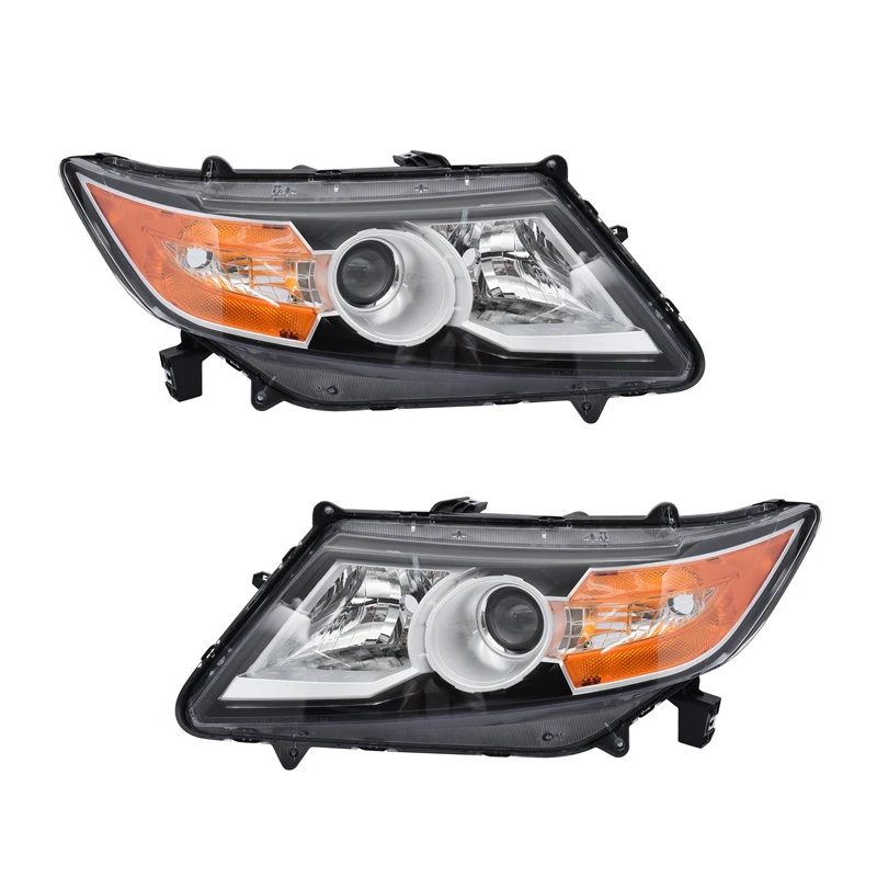 

Black Chrome HID Style Without Bulbs Headlight Half-assembly Headlamp For Honda Odyssey 2011-2017