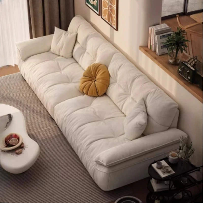 Cream Wind Cat Grab Cloth Sofas Cloud Nordic Bedroom Sofa Lounges Comfortable Office Modern Canape Salon Living Room Furniture