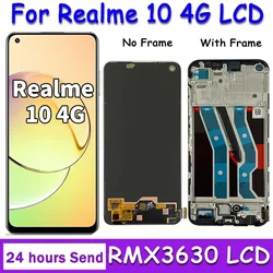 6.4 ”novo amoled para oppo realme 10 rmx3630 display lcd painel de toque digitador assembléia realme 10 4g display