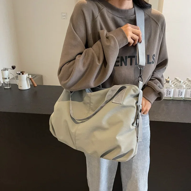 Outer Single Casual Canvas Bag New Women's Large-capacity Tote Messenger Bag Autumn and Winter Fashion Lightweight Women's Bag