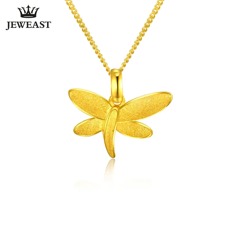 XXX 24K Pure Gold Pendant Real AU 999 Solid Gold Charm Smart Dragonfly Upscale Trendy Classic Party Fine Jewelry Hot Sell New