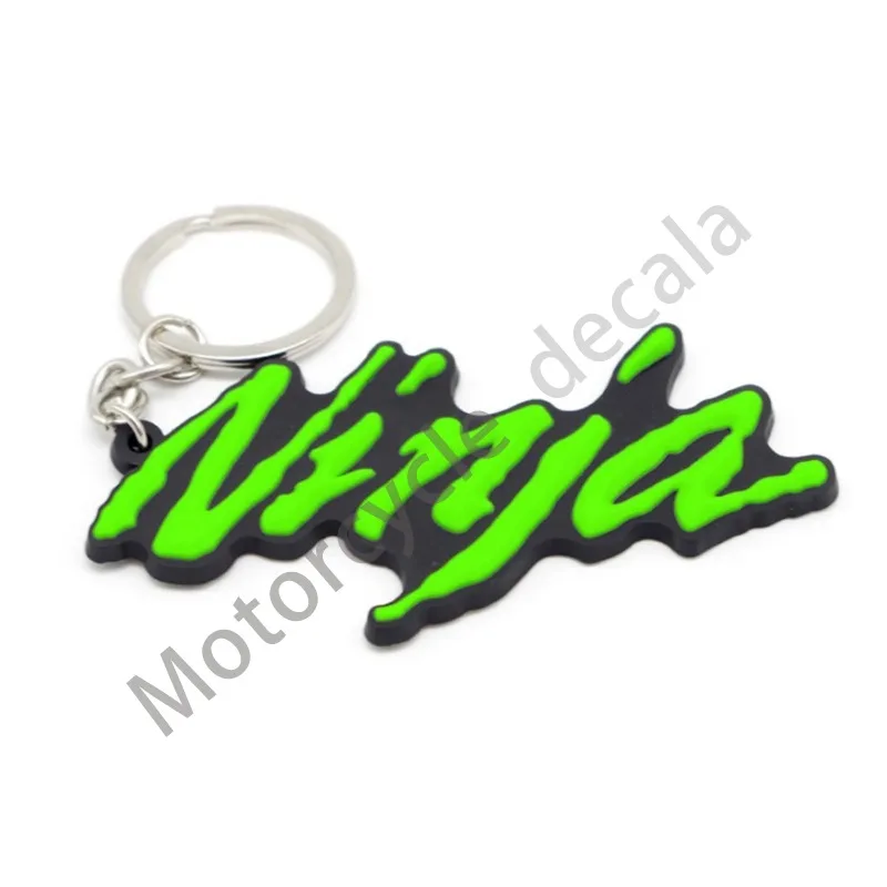 Dla KAWASAKI NINAJ 300 ninja 400 250 250r 650 brelok do kluczy motocyklowych Dropshipping pokrywa 2021 nowy brelok do kluczy motocyklowych pierścień 3D guma