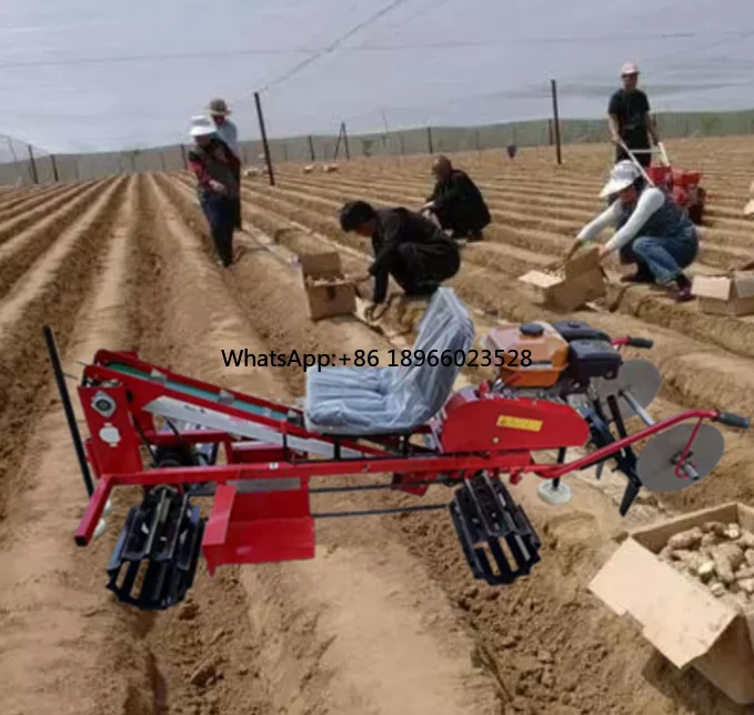 Agricultural  Ginger planting machine Ginger seed soil-raising machine ginger planter