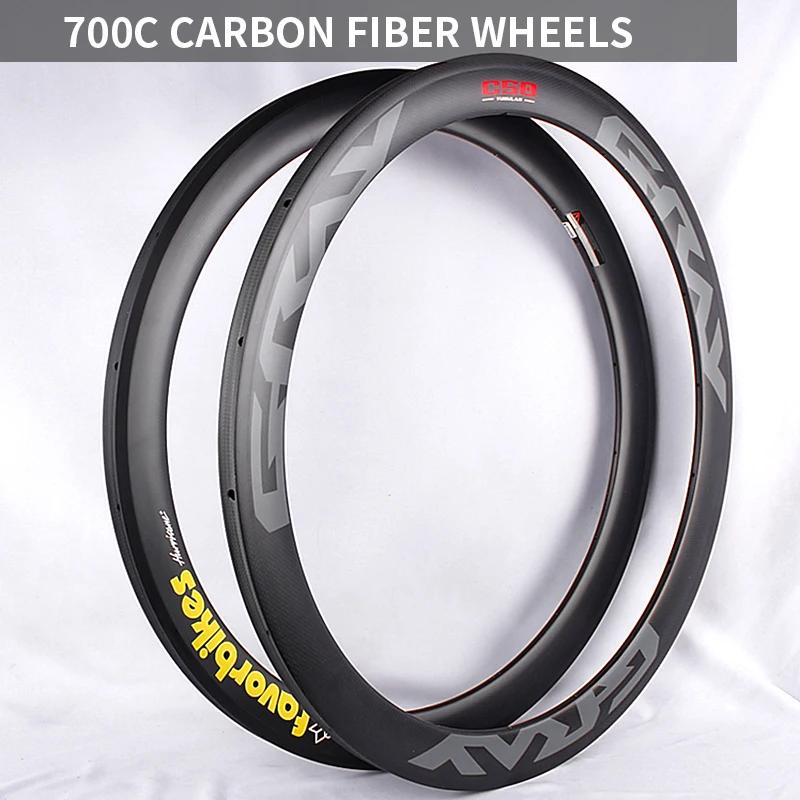 

Карбоновые обода для велосипедов 700C, высота 20 мм/38 мм/50 мм, для шоссейных велосипедов, ободные тормоза, карбоновые обода для покрышек с камерой
