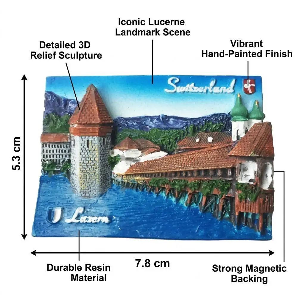 Europe Switzerland 3D Fridge Magnets Tourism Souvenir Refrigerator Magnets Sticker Collection Handicraft Decoration Articles