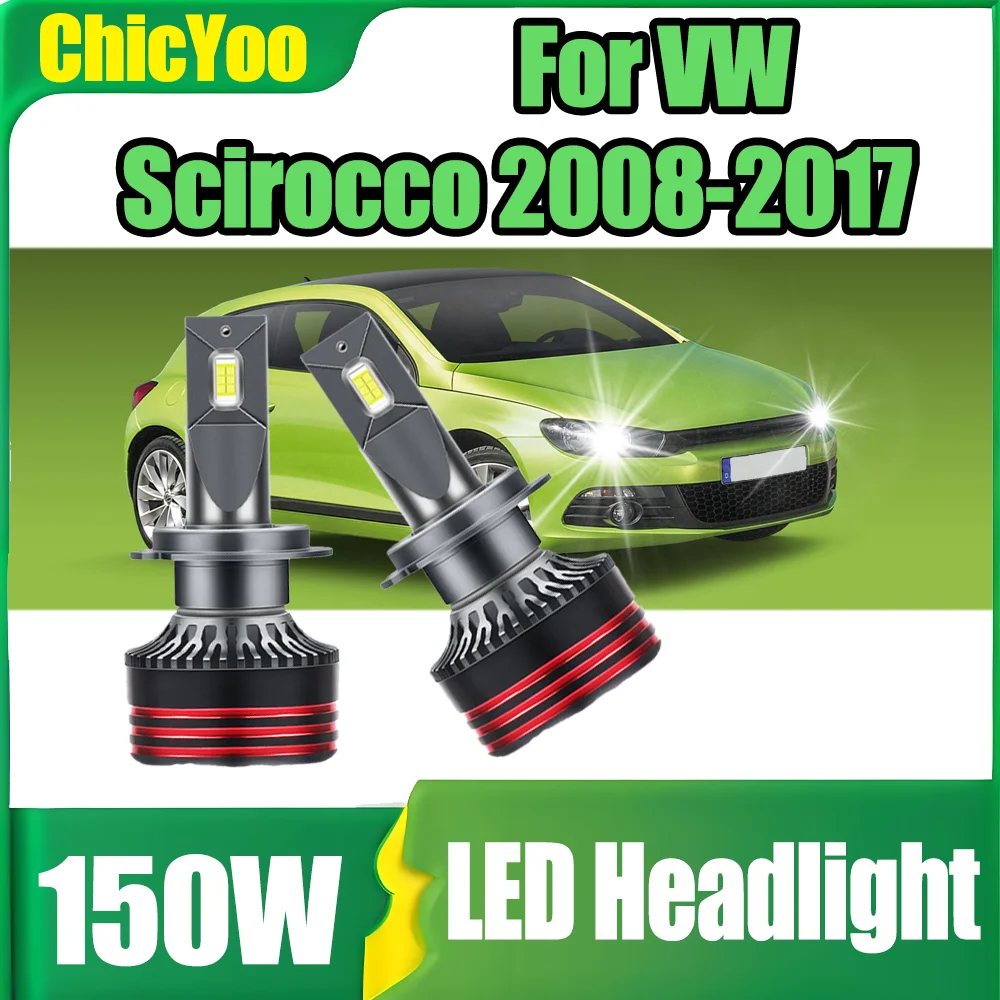 

2PCS H7 LED Car Headlights 6000K White 12V 24V 150W 30000LM For VW Scirocco 2008 2009 2010 2011 2012 2013 2014 2015 2016 2017