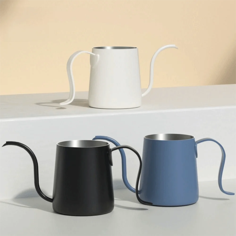 250ml Hand Brew Coffee Pot Long Narrow Spout Ergonomic Handle Gooseneck Coffee Kettle Heat-resistant 304 Stainless Steel