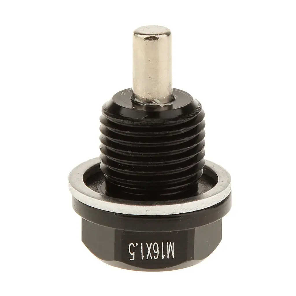 Oil Drain Pan Magnetic Plug M16X1.5 Engine Oil Trap Metal Reusable Plug for Vehicle Service
