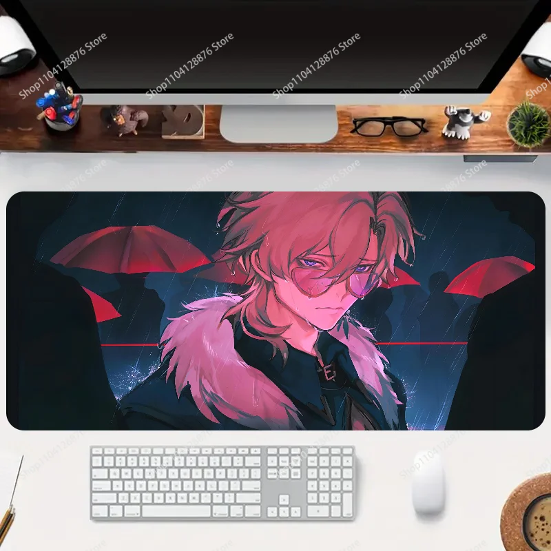 Game Aventurine Honkai Star Rail Non-slip Mouse Pad Suitable For Office Computers Laptops E-sports Game Desk Mats XXL Keyboard