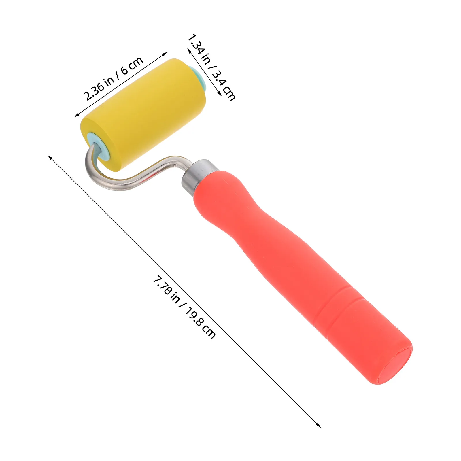 Soft Sponge Wallpaper Roller Application Tool Press Presser Plastic Handle Seam Edge Smoothing Smoother For Home Wall Decoration