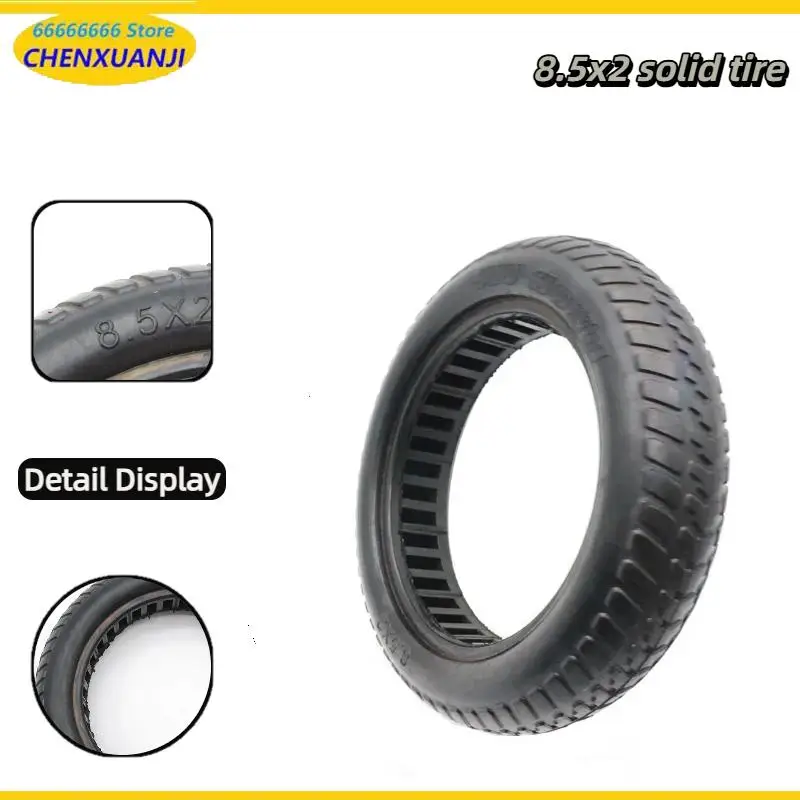 8.5x2 solid tire Damping Scooter Hollow Solid Tire Custom For  Skateboard Scooter Tyre Tire Wheel Non-Pneumatic Rubber Tyre Hot