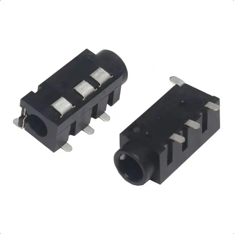 【50-10PCS】PJ-320D 3.5MM Headphone Jack  Audio Jack 4 Pin SMD SMT MP3 Accessories PJ320D