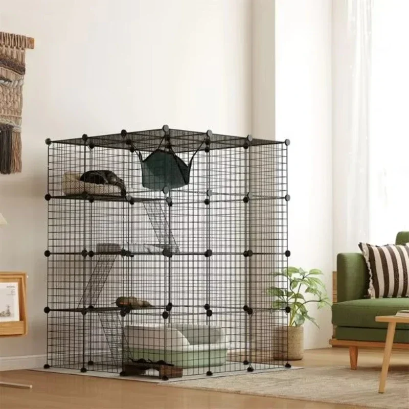 Cat Play Tunnel, Indoor Pet Cage for Kitten Rabbit Guinea Pig Small Animals