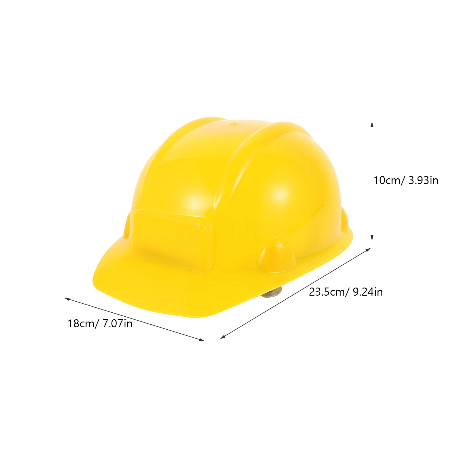 Simulation Role Play Game Toy Gear Fireman Helmet Fire Fighter Hat Kid Cosplay Set Toy Kids Construction Hard Hat Yellow Plastic