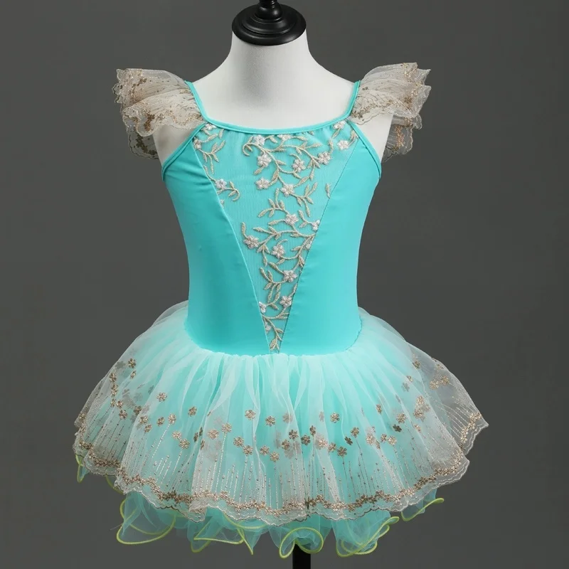 

Балетное платье-пачка для девочек, детская танцевальная одежда, профессиональное платье балерины, современный танцевальный балетный костюм для девочек
