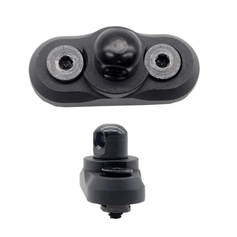 360° Rotating Sling Swivel Stud Mount M-Rail System Attachment Adapter with Sling Strap Buckle for Toy Gun Accessories