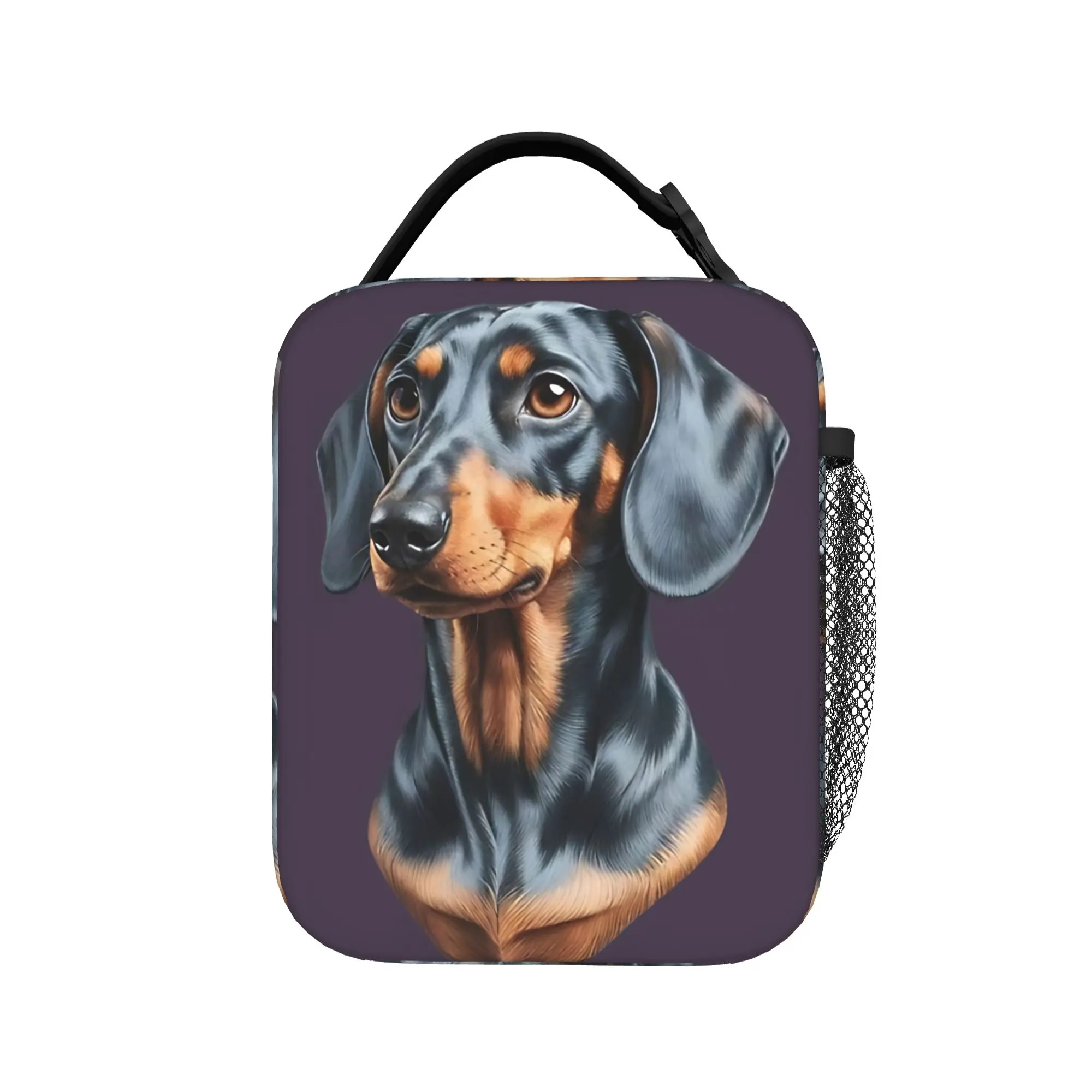 

Dachshund Dog Lunch Bag Travel Portable Thermal Lunch Bags For Women Waterproof Custom Cooler Bag