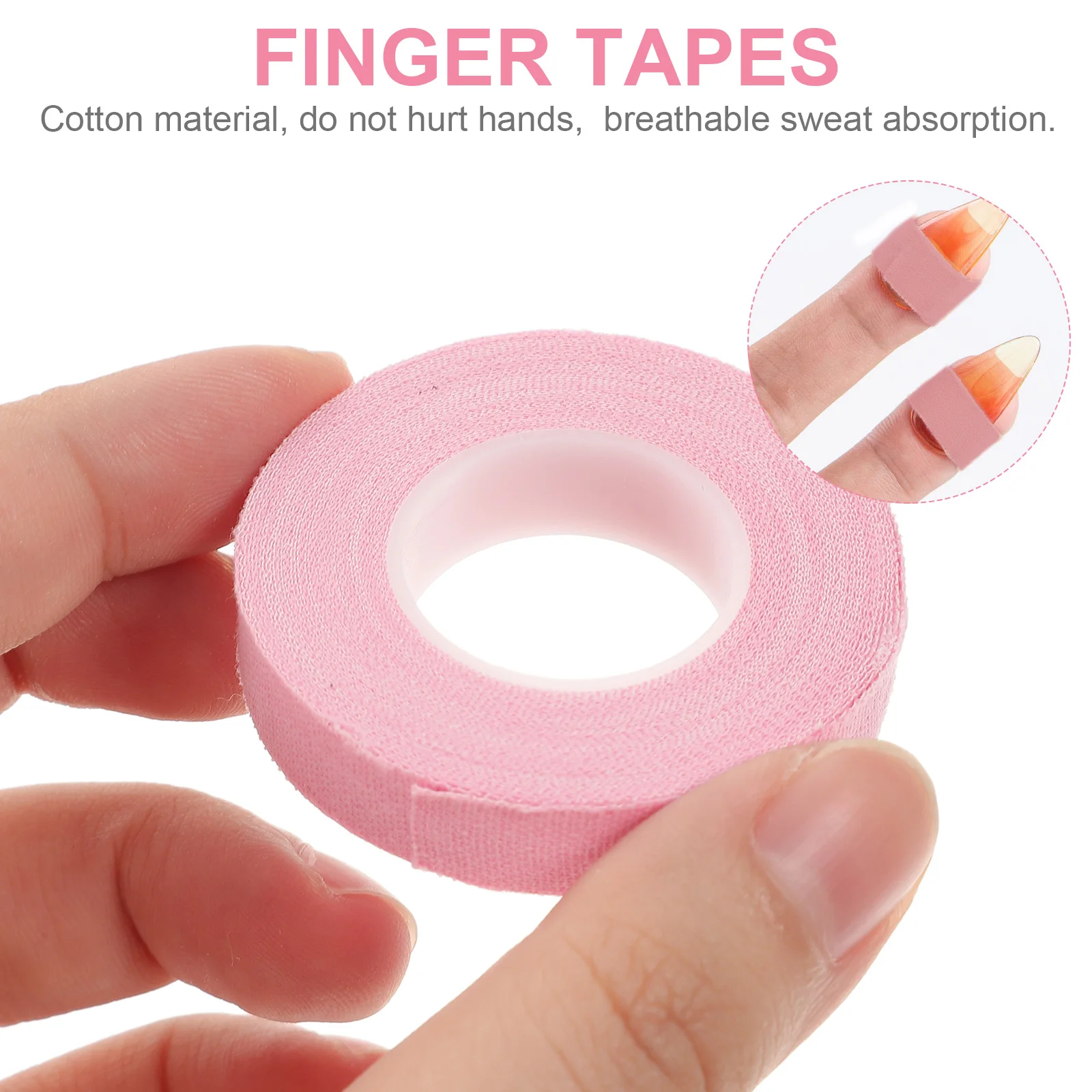 

10 Rolls Dedicated Guzheng Guitar Nail Tape Child Finger Covers Protection for Tips Cotton