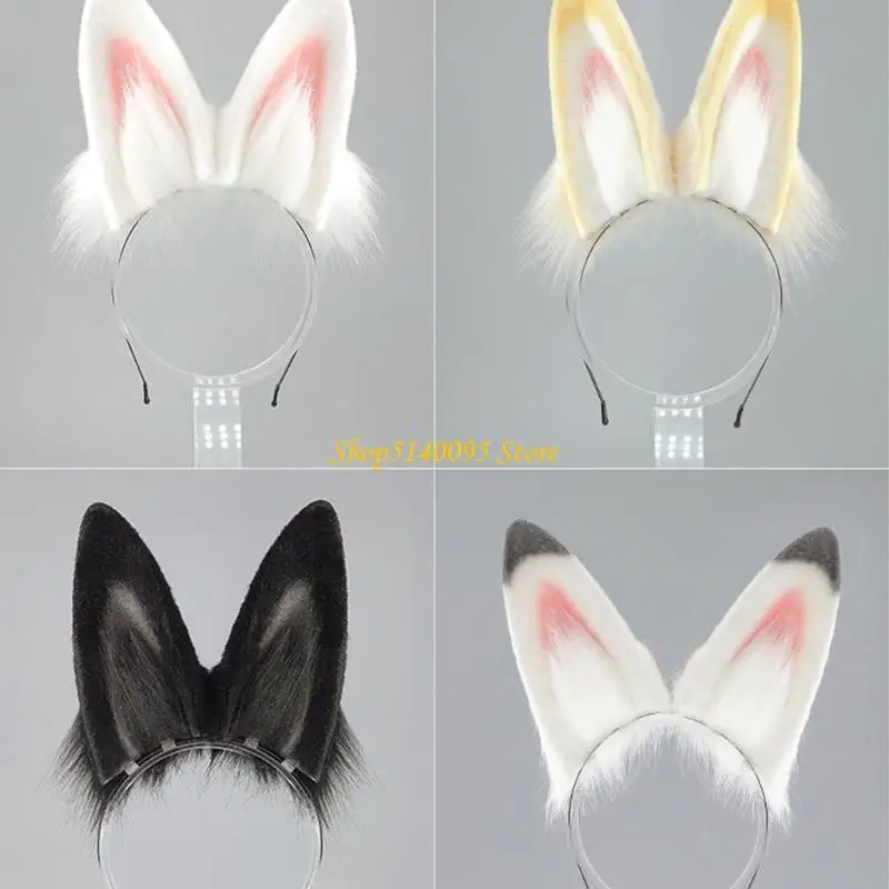 Dxae Bunnies Costume Animal Cosplay Costume Faux Furs Bunnies Bunband Bunnies Bunnies pour Halloween Habillage