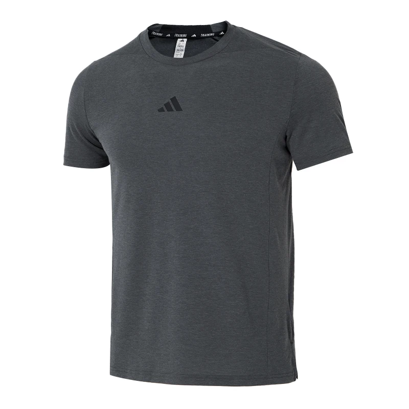 

Футболка Adidas, мужская спортивная одежда для бега, фитнеса и тренировок, удобная, дышащая, модная, с круглым вырезом, с короткими рукавами, Is3809