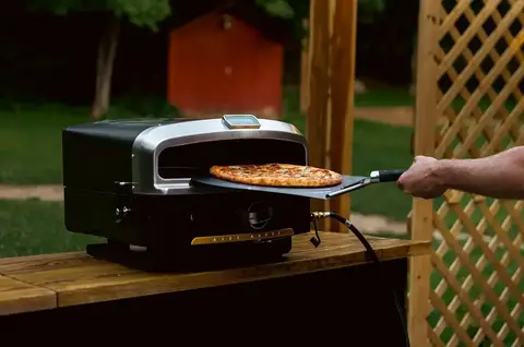 tt 16 Propane Gas Outdoor Pizza Oven with Rotating Cooking Stone | Portable Appliance for all  Kitchens
