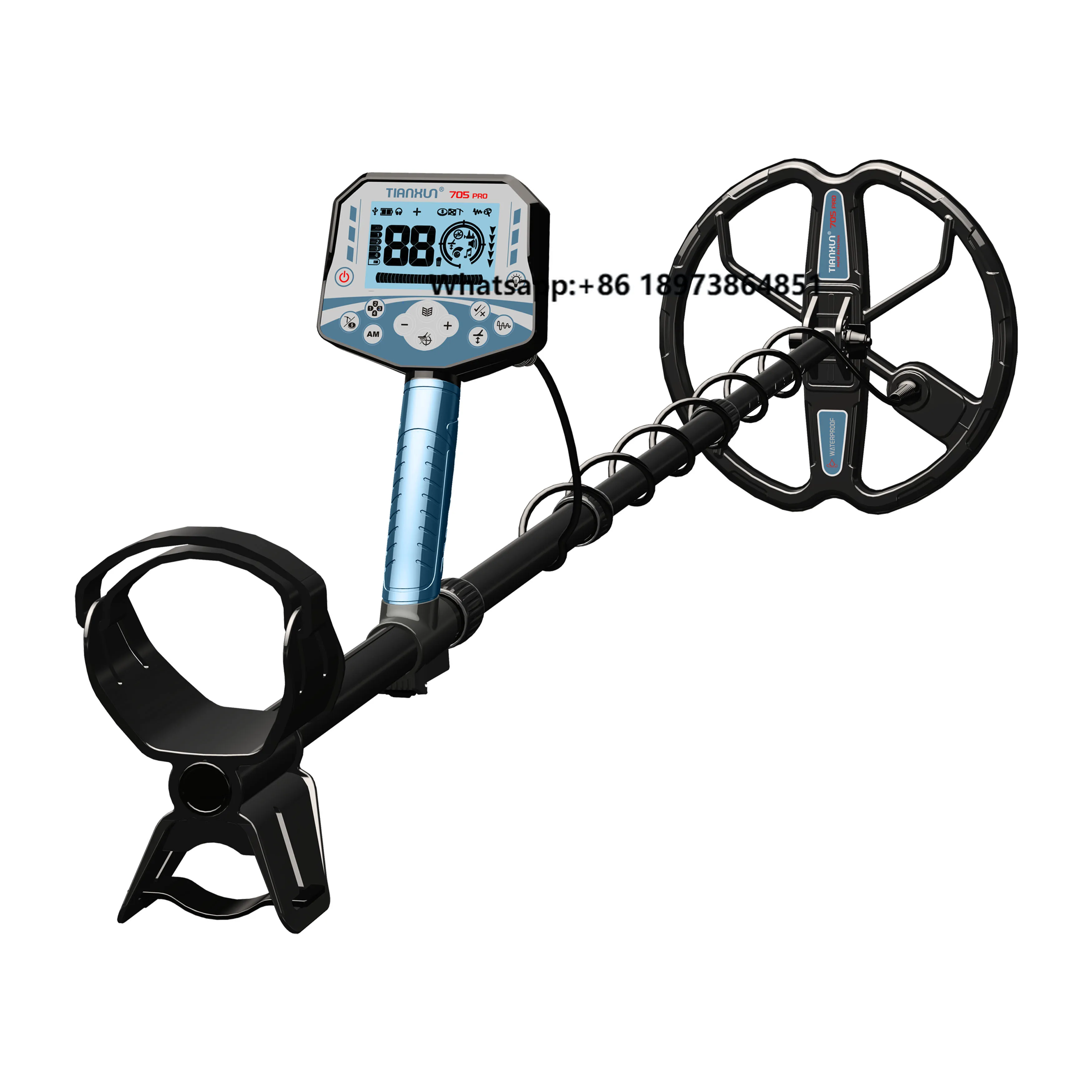 

Professional Metal Detector TX-705 PRO High Sensitivity Metal and Gold Detector for Treasure Hunt Long Deep Search Gold Detect