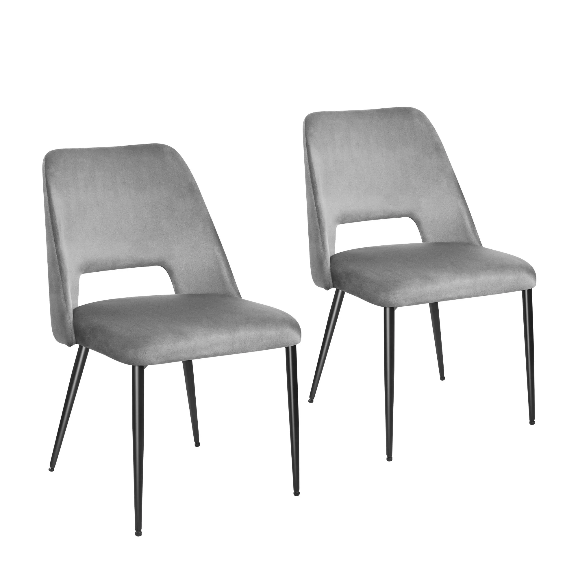 

Living Room Grey Chairs Nordic Modern Luxury Armless Casual Bar Chair Velvet Dining Chair
