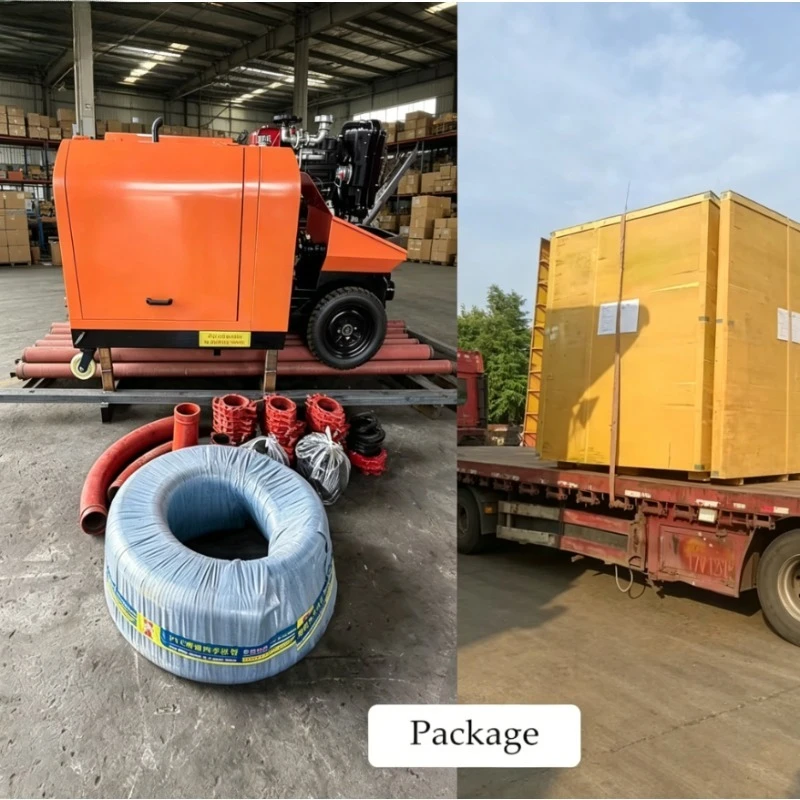 Heavy-Duty Trailer Type Concrete Machinery with Strong Diesel Engine for Continuous Operation, Diesel Concrete Pump