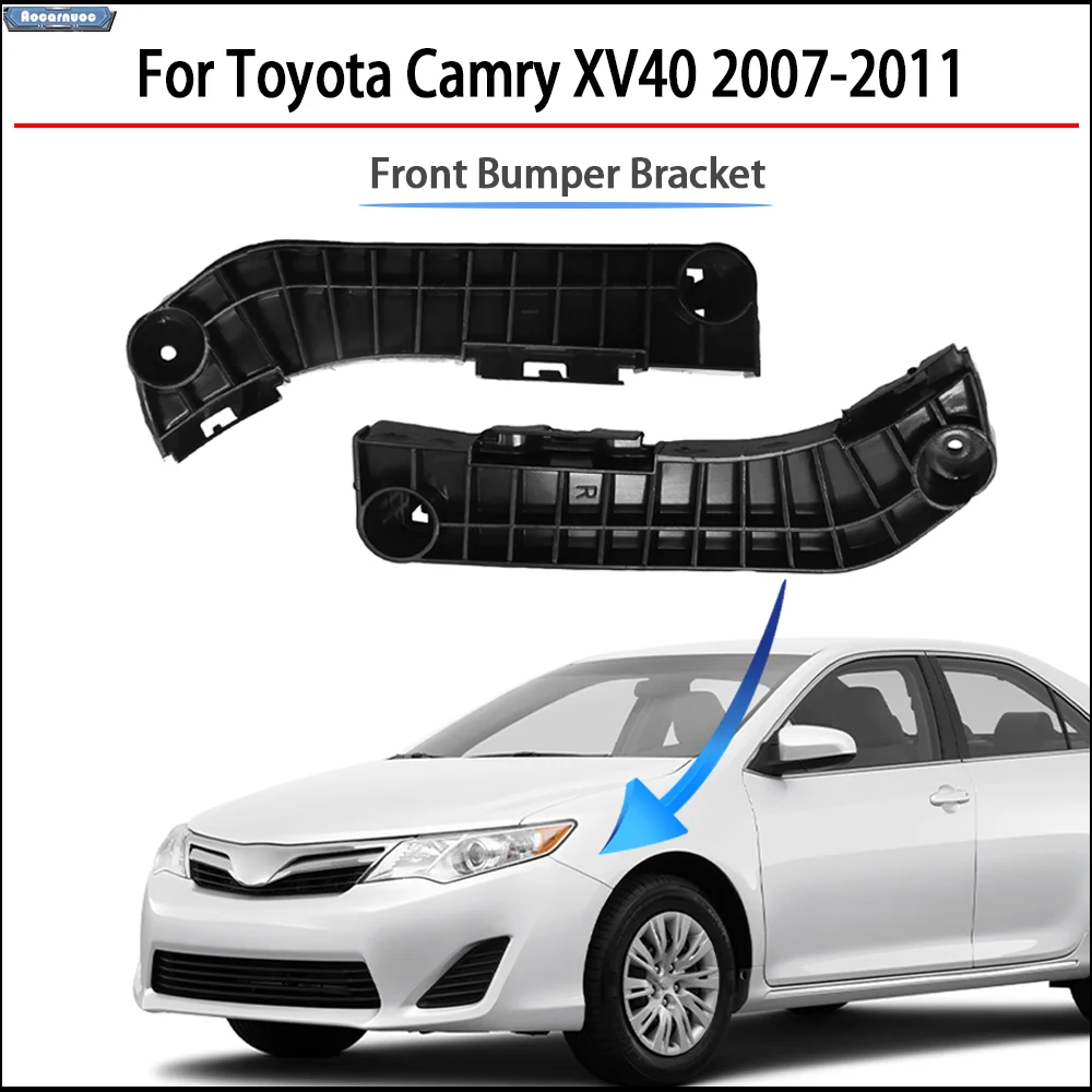 OEM Front Bumper Mounting Brackets Left and Right Set-High Quality For Toyota Camry XV40 LE SE XLE Hybrid 2007-2011