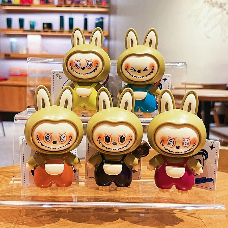 

Face changing LA fabric cosplay keychain cute cartoon toy couple bag pendant doll machine small gift