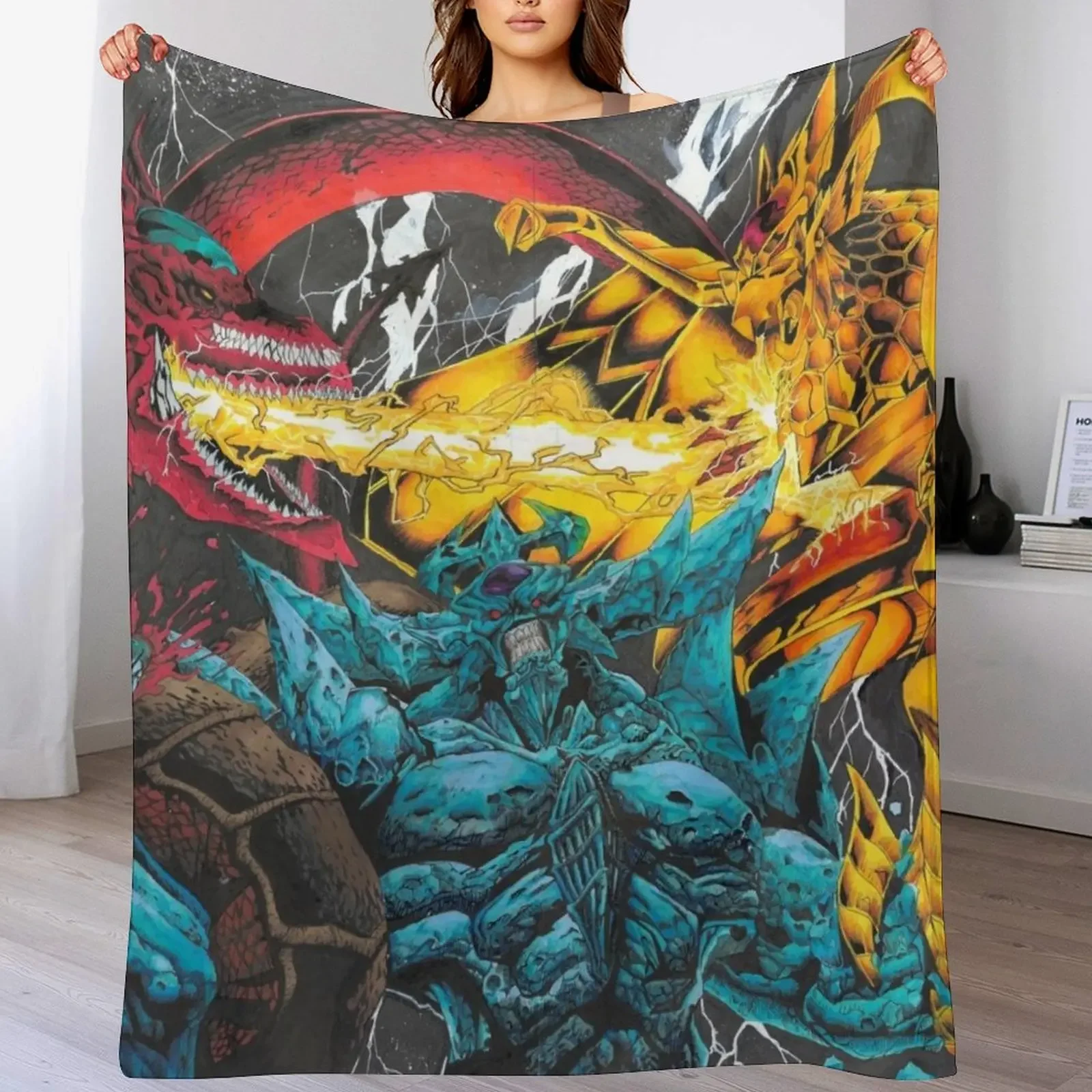 EGYPTIAN GOD CARDS Throw Blanket Summer Luxury Brand Flannel Fabric Blankets