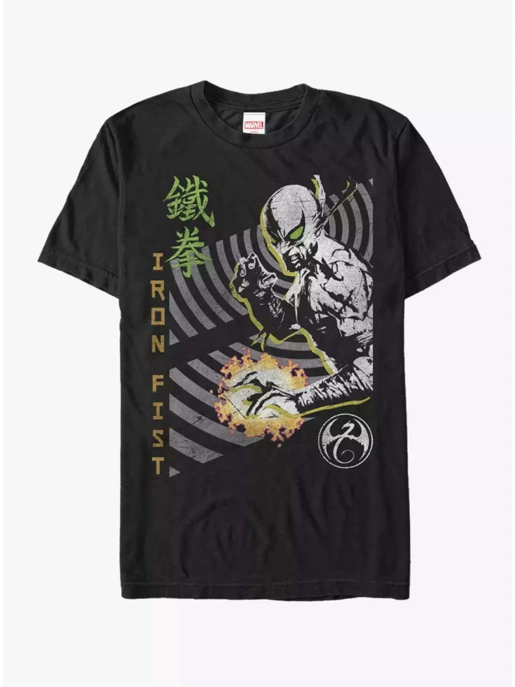 Marvel genuino nuevo Marvel Tekken Retro superhéroe estampado cómico hombres y mujeres manga corta relajado camiseta de talla grande
