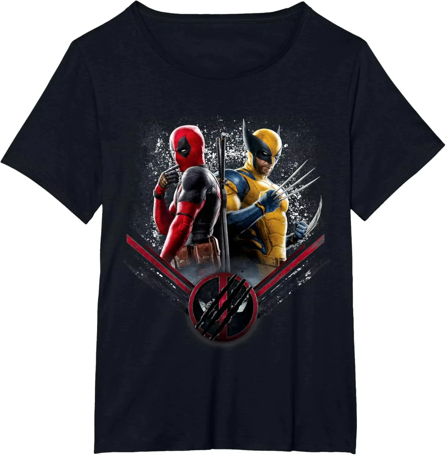 تي شيرت Marvel Studios Deadpool Wolverine بأكمام قصيرة من Side Claw Icon موضوع الأنشطة ترتدي تي شيرت رجالي ونسائي #1